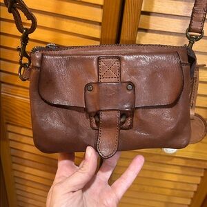 Harbour 2nd Leather Crossbody Bag Cognac Brown